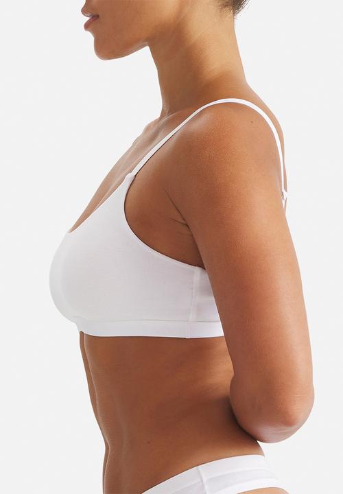 adidas Performance - Single scoop bralette - white