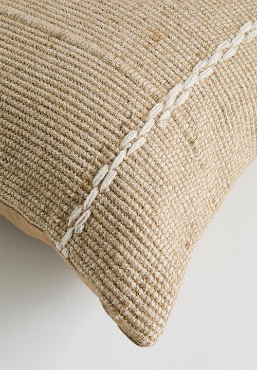 Sixth Floor - Fin Jute & Cotton Woven Cushion Cover - Natural