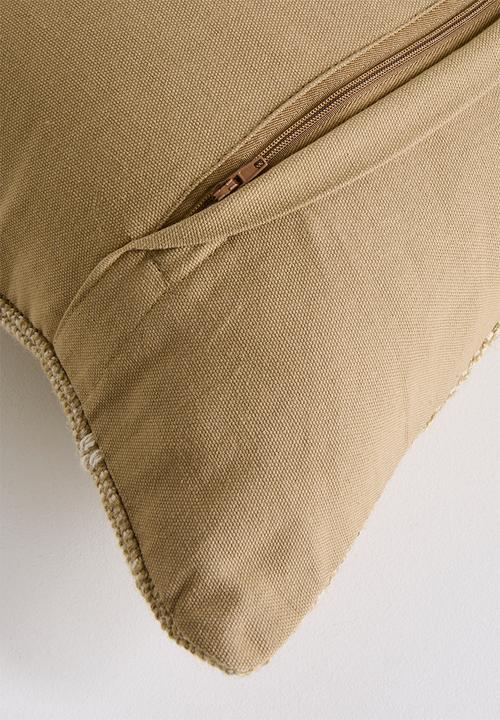 Sixth Floor - Fin Jute & Cotton Woven Cushion Cover - Natural