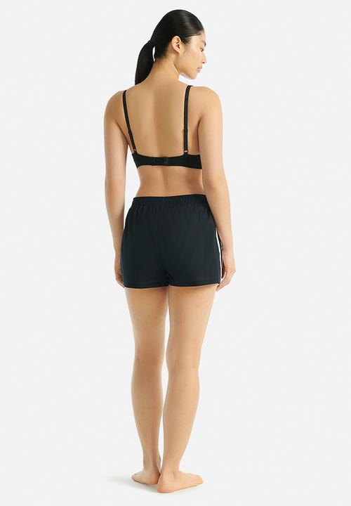 adidas Performance - 3 Stripes scoop bralette with removable cookies - black
