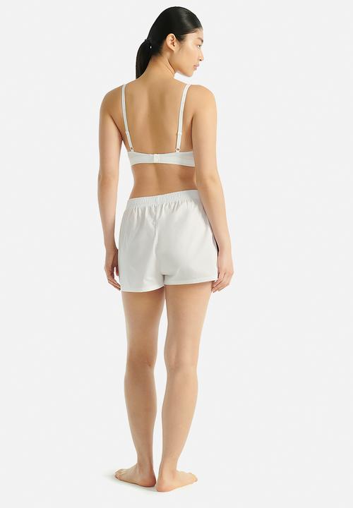 adidas Performance - 3 Stripes scoop bralette with removable cookies - white