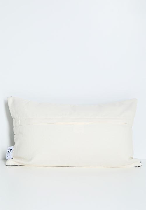 Sixth Floor - Gray Woven Cotton Scatter Cushion Cover Charcoal