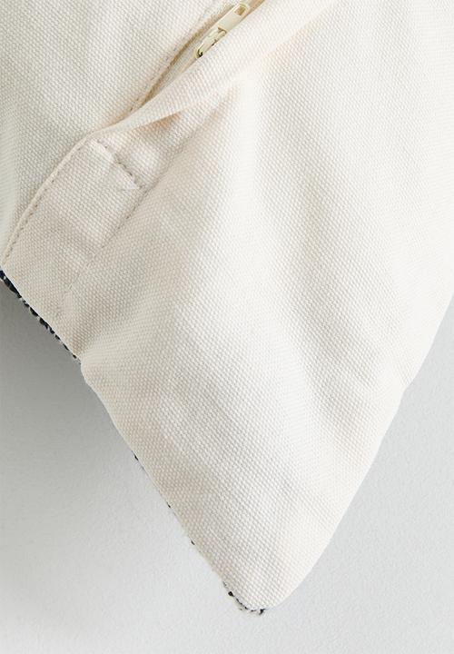 Sixth Floor - Gray Woven Cotton Scatter Cushion Cover Charcoal