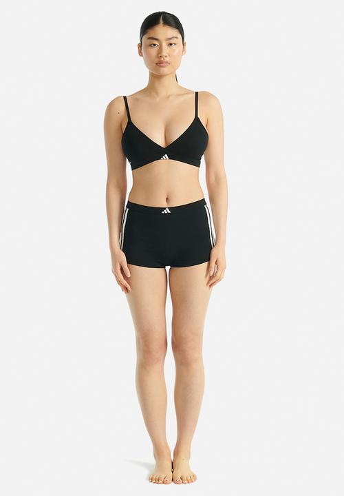 adidas Performance - 3 Stripes knit short black - black