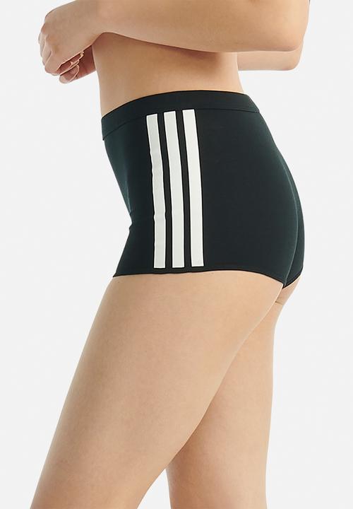 adidas Performance - 3 Stripes knit short black - black