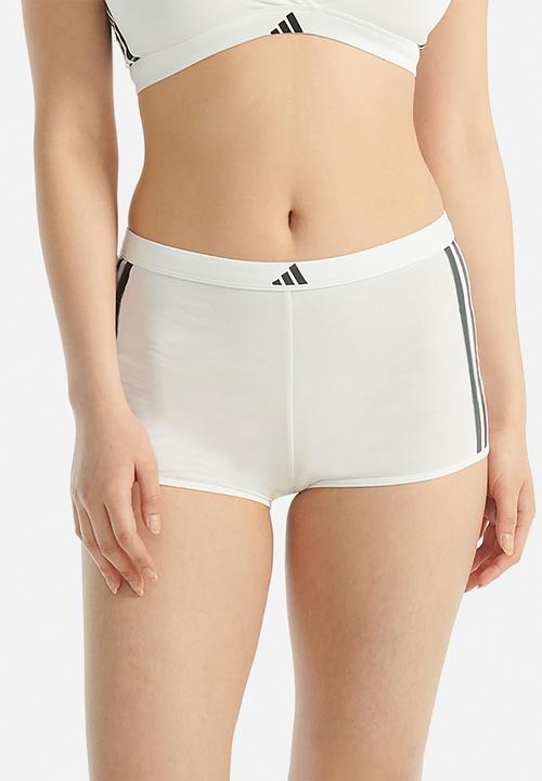 adidas Performance - 3 Stripes knit short - white