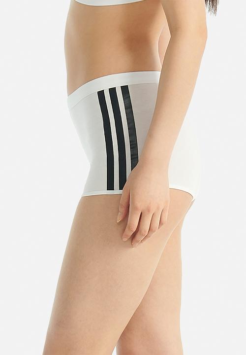 adidas Performance - 3 Stripes knit short - white