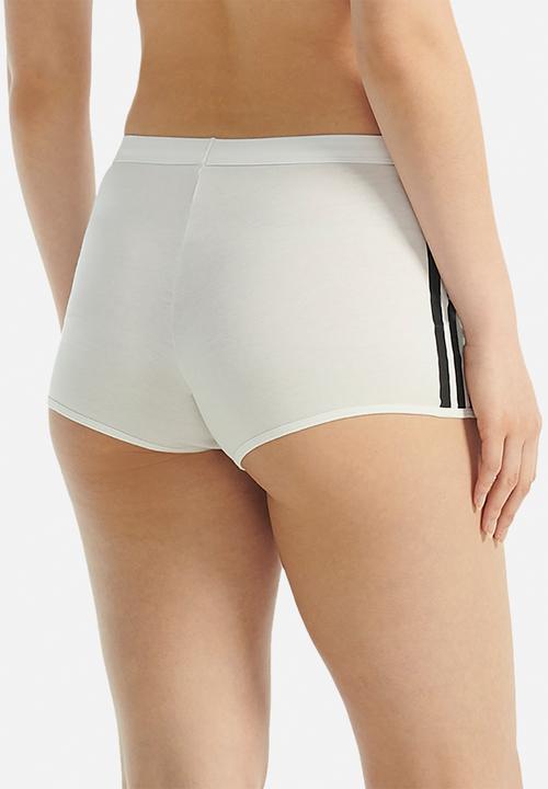 adidas Performance - 3 Stripes knit short - white