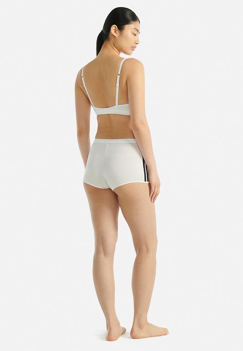 adidas Performance - 3 Stripes knit short - white