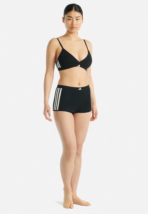 adidas Performance - 3 Stripes knit short black - black