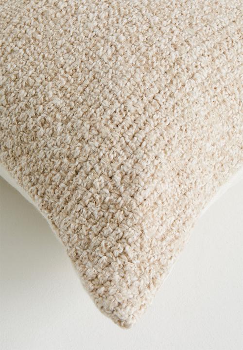 Sixth Floor - Gray Woven Cotton Scatter Cushion Cover Natural