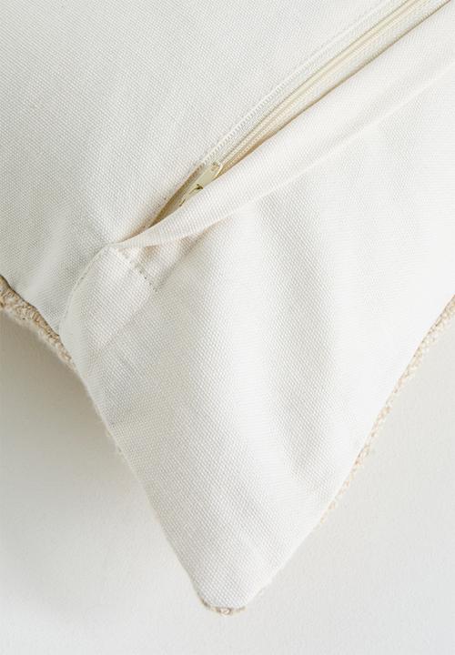 Sixth Floor - Gray Woven Cotton Scatter Cushion Cover Natural