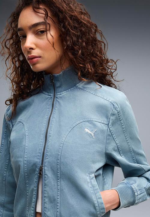 PUMA - Future.Puma.Archive Washed Twill Short Jacket - Cool Blue