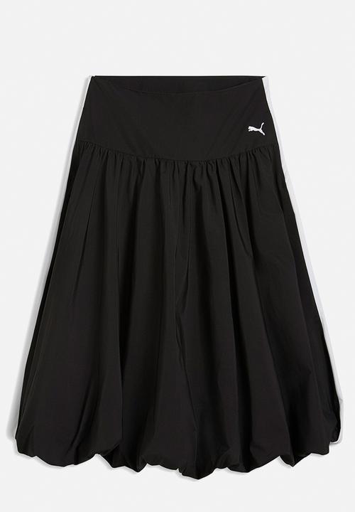 PUMA - T7 Balloon Woven Midi Skirt - Puma Black