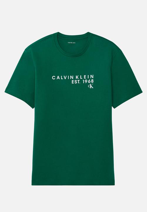 Calvin Klein - SS 30S EU WHOLESALE GRAPHIC TEE - Enchanted Forest