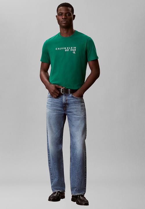 Calvin Klein - SS 30S EU WHOLESALE GRAPHIC TEE - Enchanted Forest