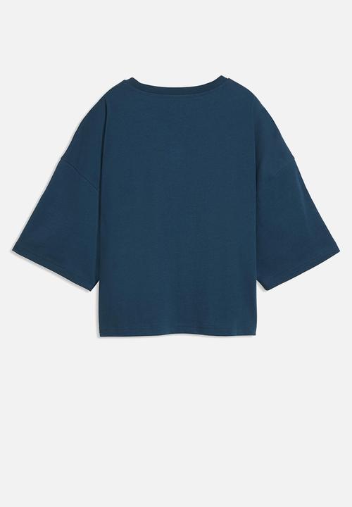 PUMA - Plus wardrobe ess oversized short tee - midnight petrol