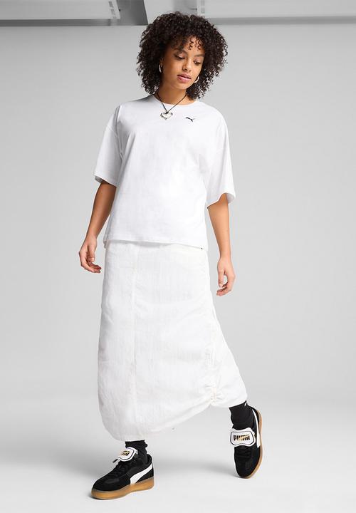 PUMA - Wardrobe Ess Oversized Tee - Puma White
