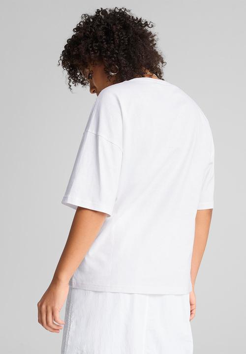 PUMA - Wardrobe Ess Oversized Tee - Puma White
