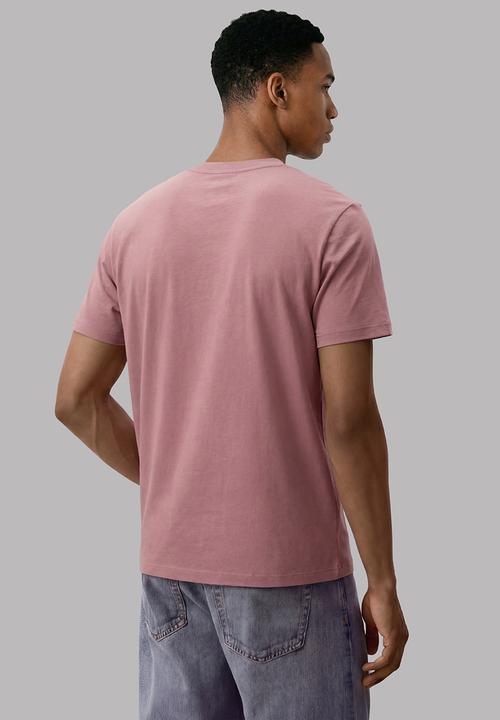 Calvin Klein - SS CLASSIC MONOGRAM TEE - Brilliant Pink