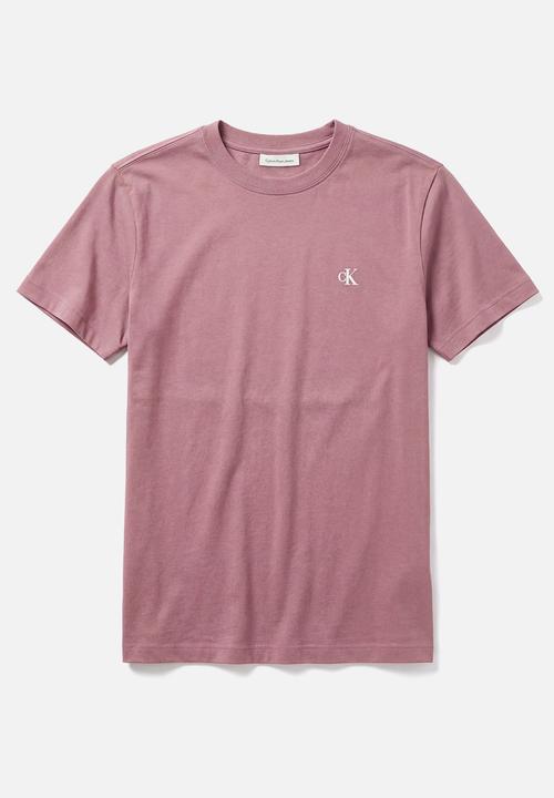 Calvin Klein - SS CLASSIC MONOGRAM TEE - Brilliant Pink