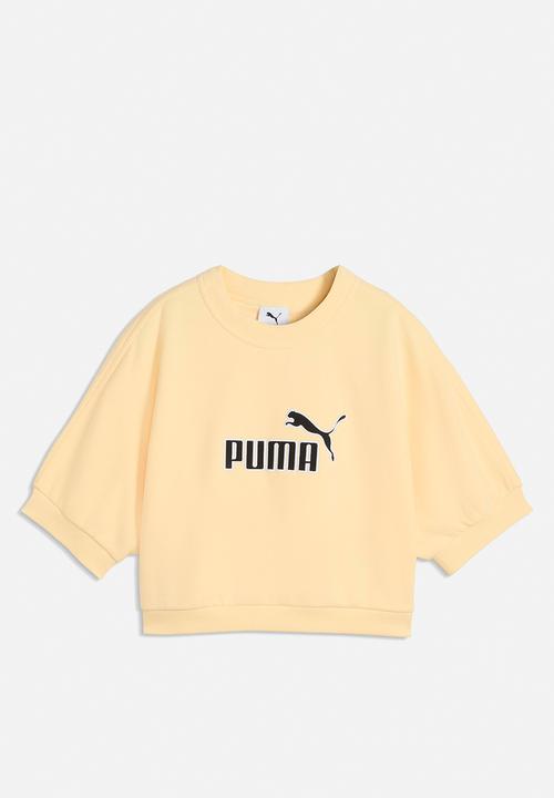 PUMA - Ess Elevated No.1 Logo Relaxed Peach Touch Crew - Buttercream