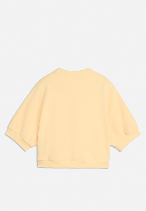PUMA - Ess Elevated No.1 Logo Relaxed Peach Touch Crew - Buttercream