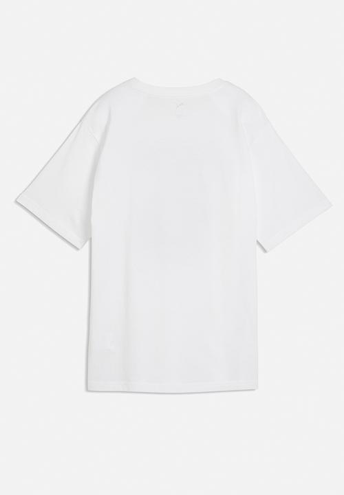PUMA - Plus Graphics Relaxed Flower Tee We - Puma White