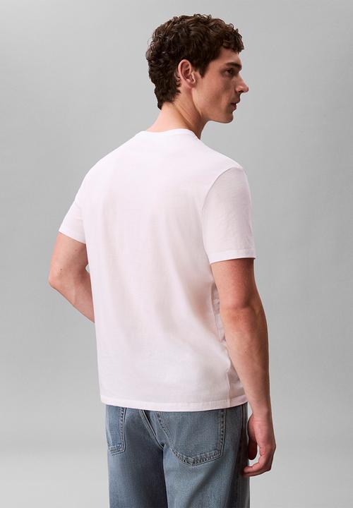 Calvin Klein - SS 30S MICRO MONOLOGO GRAPHIC TEE - Bright White