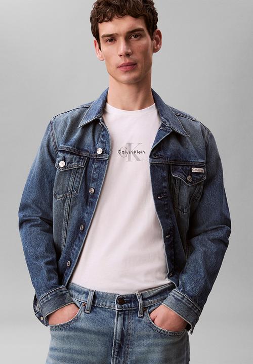Calvin Klein - SS 30S MICRO MONOLOGO GRAPHIC TEE - Bright White