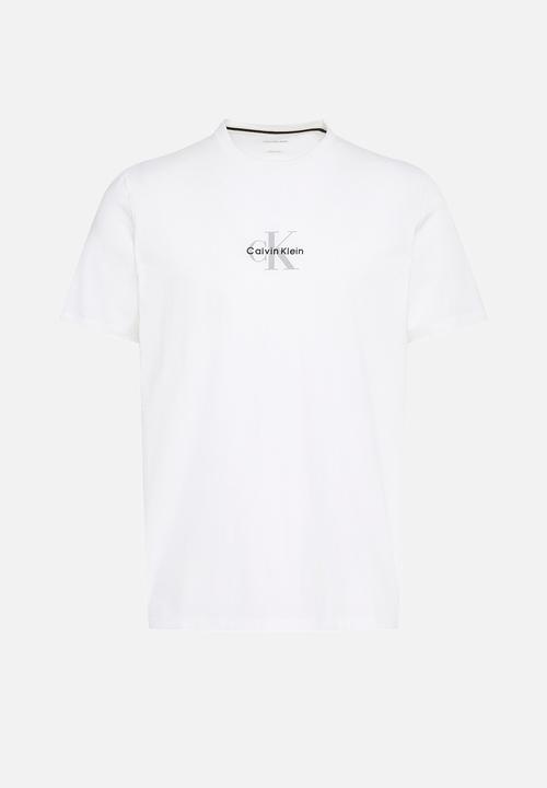 Calvin Klein - SS 30S MICRO MONOLOGO GRAPHIC TEE - Bright White