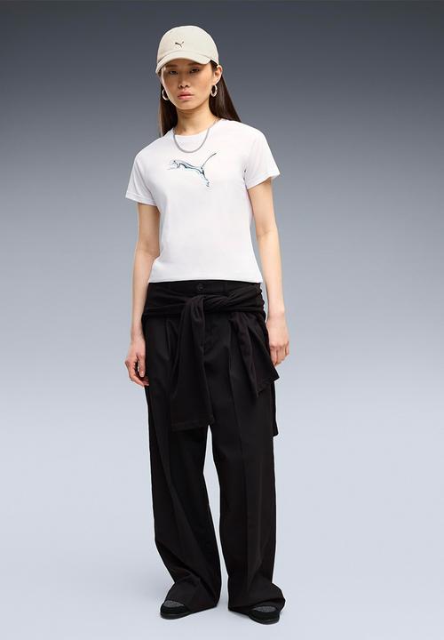 PUMA - Ess Logo Lab Tee - Puma White