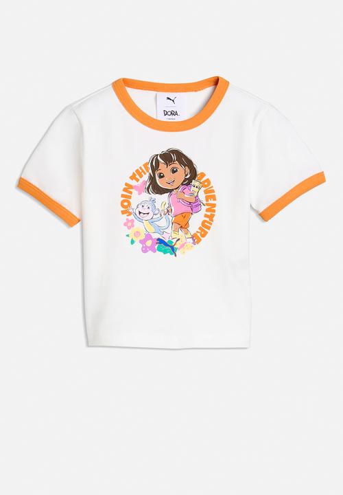PUMA - Puma X Dora The Explorer Slim Ringer Tee - Puma White