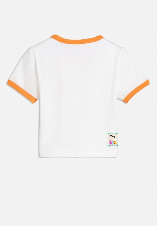 PUMA - Puma X Dora The Explorer Slim Ringer Tee - Puma White