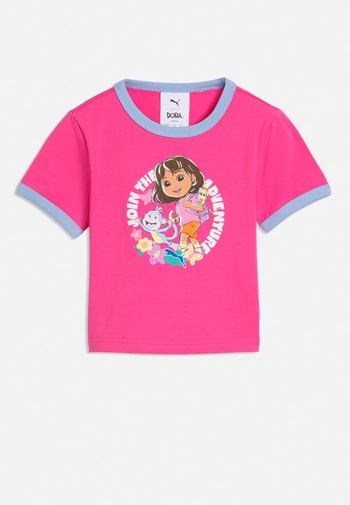 PUMA - Puma X Dora The Explorer Slim Ringer Tee - Pink Opal