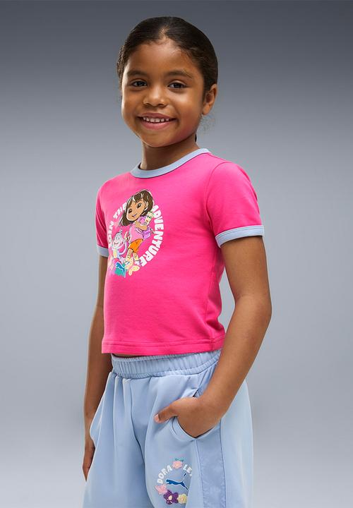 PUMA - Puma X Dora The Explorer Slim Ringer Tee - Pink Opal