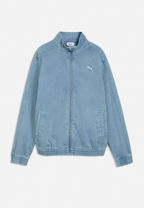 PUMA - T7 Relaxed Washed Twill Track Jacket B - Cool Blue