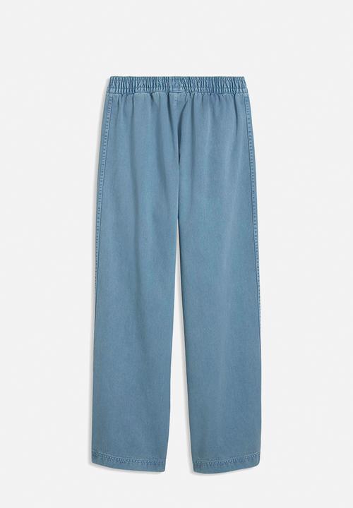 PUMA - T7 Relaxed Washed Twill Track Pants B - Cool Blue