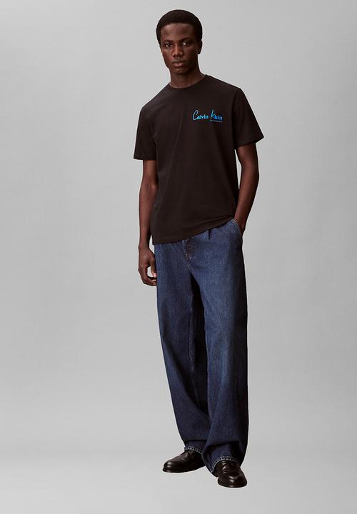 Calvin Klein - 30S EU WHOLESALE JEANS GRAPHICS - Black