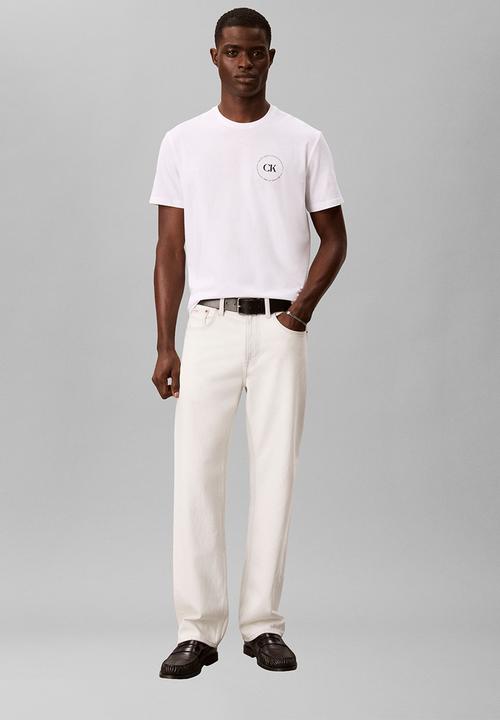 Calvin Klein - 30S EU WHOLESALE JEANS GRAPHICS - Bright White