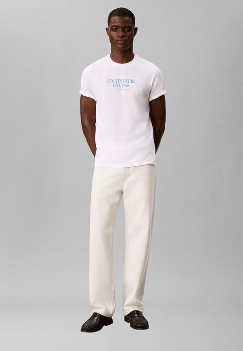 Calvin Klein - 30S EU WHOLESALE JEANS GRAPHICS - Bright White