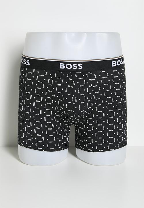 BOSS - BoxerBr 3 Pack Power Des - Black