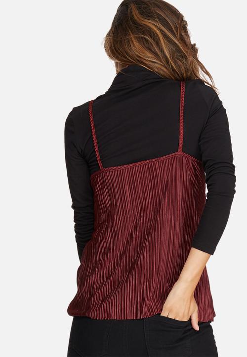 dailyfriday - Plissé v-neck cami