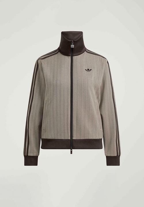 adidas Originals - Tweed Classic Firebird Track Jacket - Light Brown