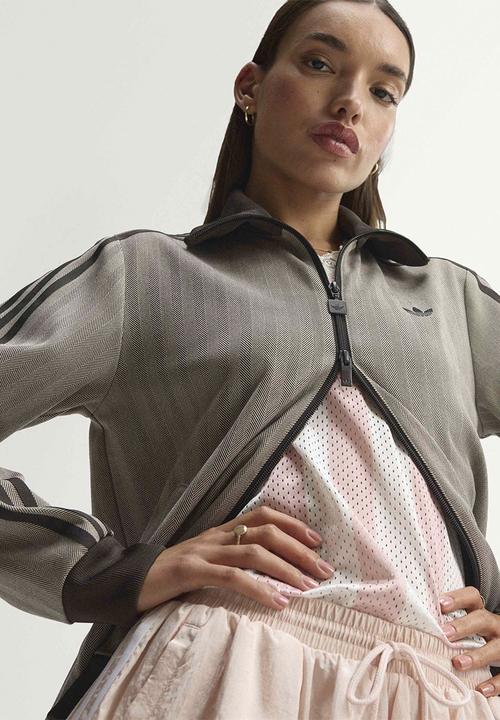 adidas Originals - Tweed Classic Firebird Track Jacket - Light Brown