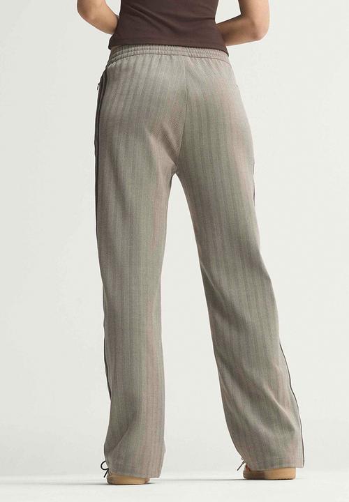 adidas Originals - Tweed Classic Firebird Track Pants - Light Brown