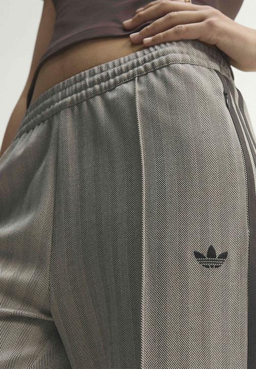 adidas Originals - Tweed Classic Firebird Track Pants - Light Brown
