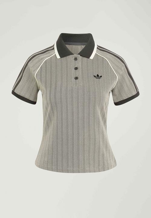 adidas Originals - Tweed Polo Shirt - Light Brown