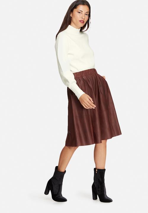 Selected Femme - Salta leather skirt