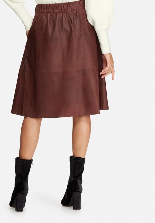 Selected Femme - Salta leather skirt